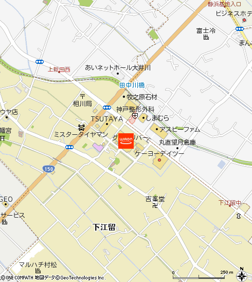 マックスバリュグランリバー大井川店付近の地図